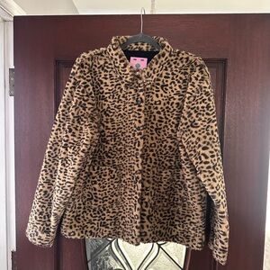 UNIF Animal Print Faux Fur Coat